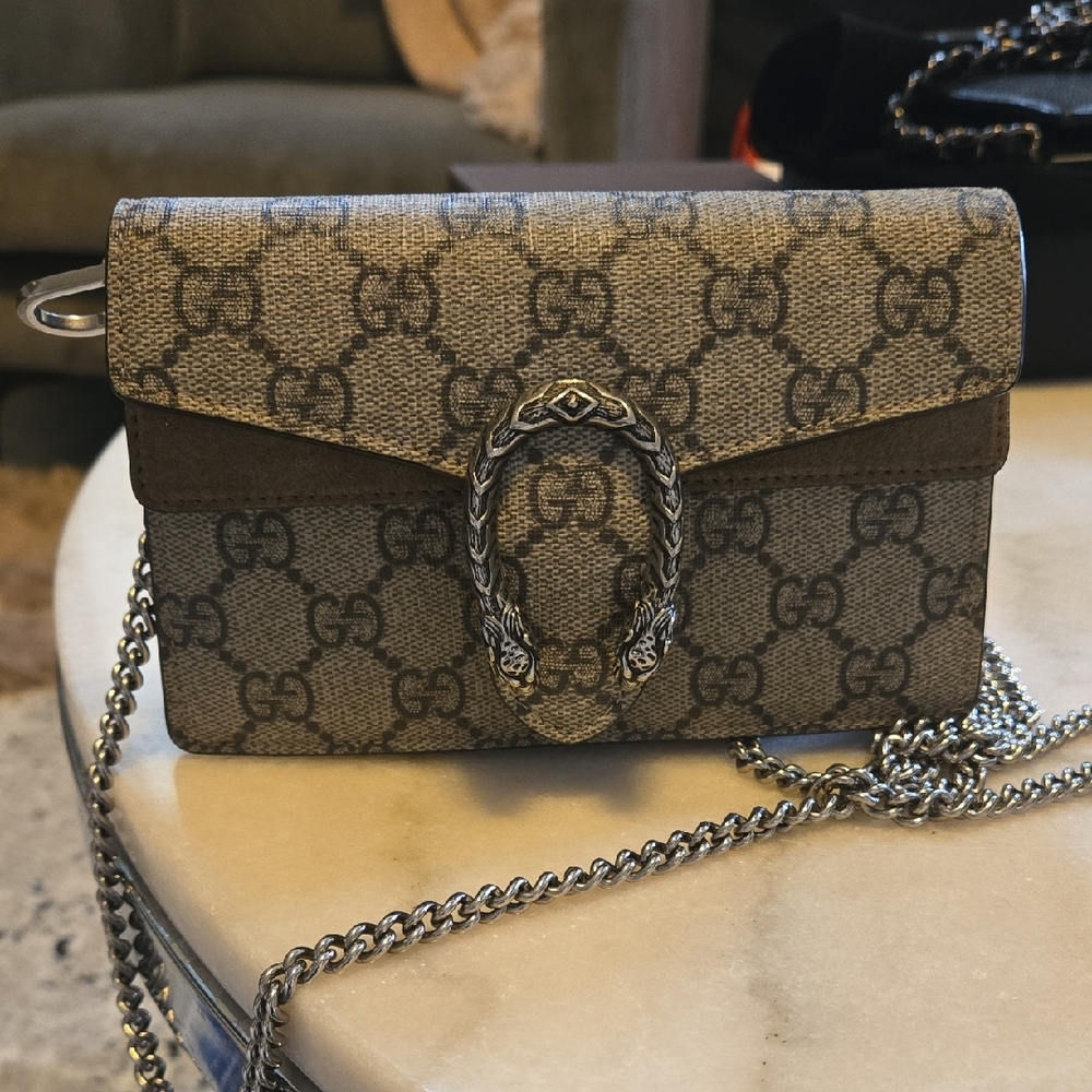 Gucci Beige and Brown Crossbody Bag